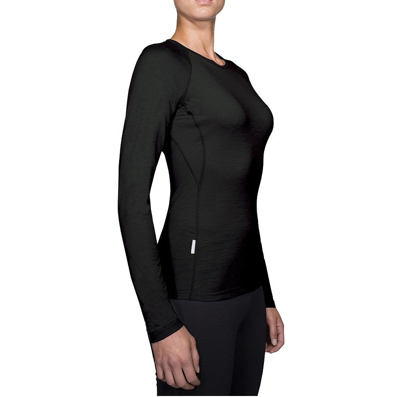 Термокофта жен. Icebreaker 150 Atlas Long Sleeve Women Black XS