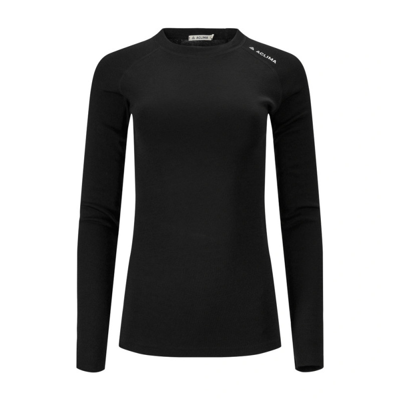 Термокофта жін. Aclima WarmWool Crewneck W's Jet Black L