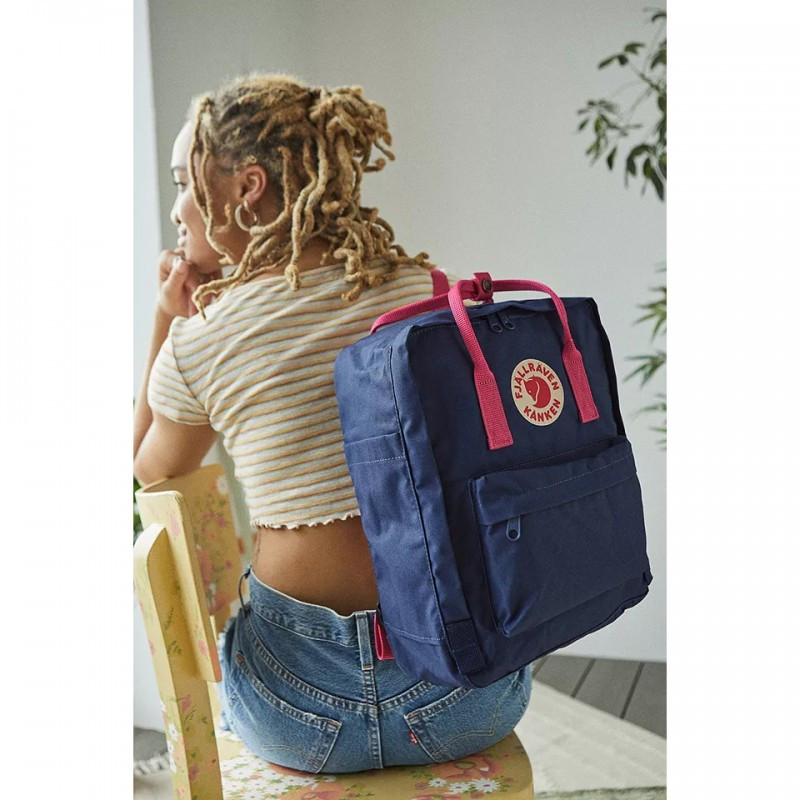 Рюкзак Fjallraven Kanken 16 л Royal Blue/Flamingo Pink